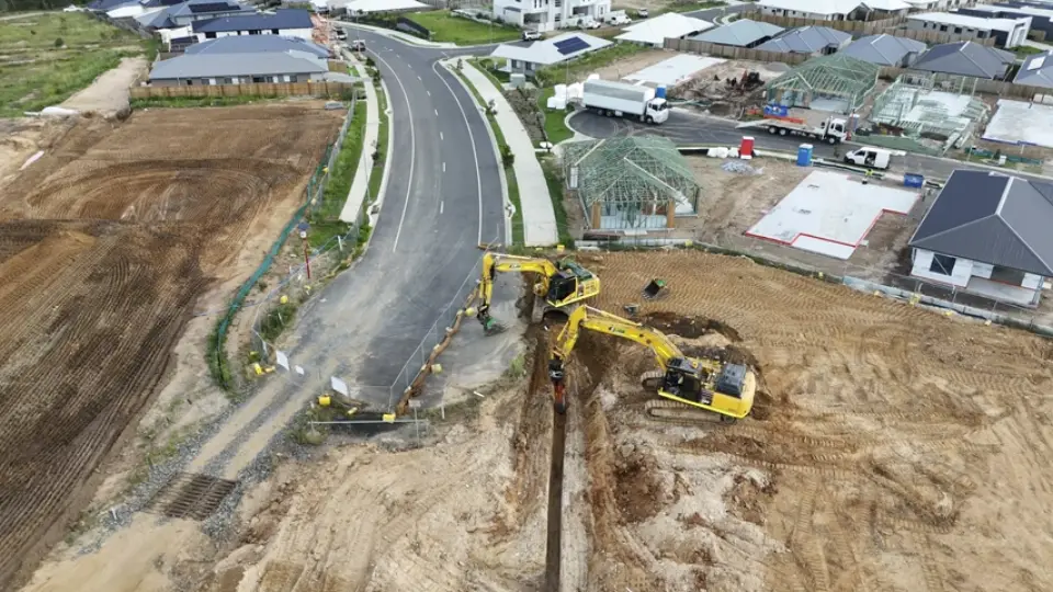 LED Plant and Civil machinery on site